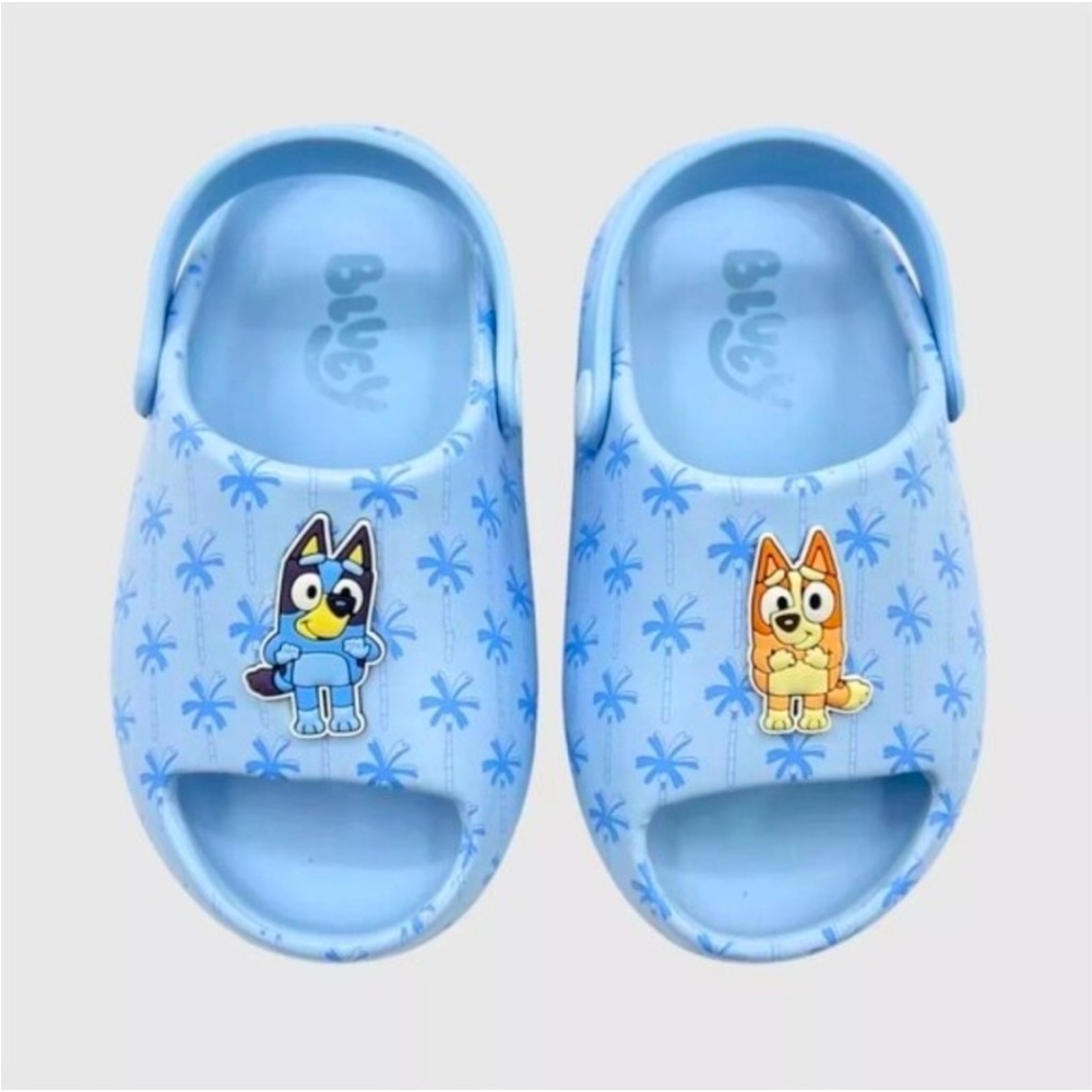 Toddler Bluey Comfort Slide Sandals - Blue Size